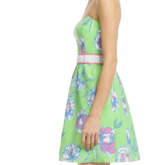 Lily Pulitzer Langley floral strapless dress - Picture 3 of 11